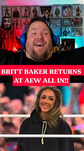 BRITT BAKER RETURNS AT AEW ALL IN!! #aew #aewallin #prowrestling