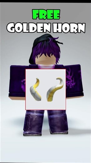 How to Get FREE Golden Horns in Roblox 😱 (Working 2026)#roblox #freeitemsroblox #codesroblox