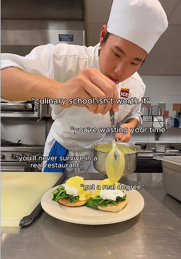 was it worth it? #chef #edit #culinaryschool #learn | culinary school