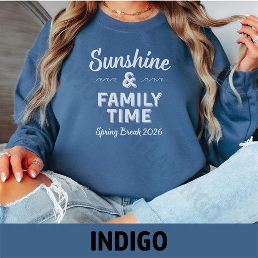 Spring Break 2026 Sweatshirt, Family Beach Vacation Sweater, Matching Group Shirt | Girls Trip, Spring Break Tee, Vacation Shirt, Oversized - Etsy