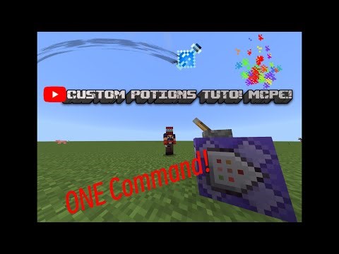 How to make custom potions for MCPE TUTO! ONE COMMAND ONLY! EASY