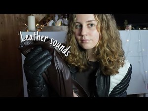 ASMR 20 minutes of leather sounds for good sleep & deep relaxation (biker jacket, gloves...)