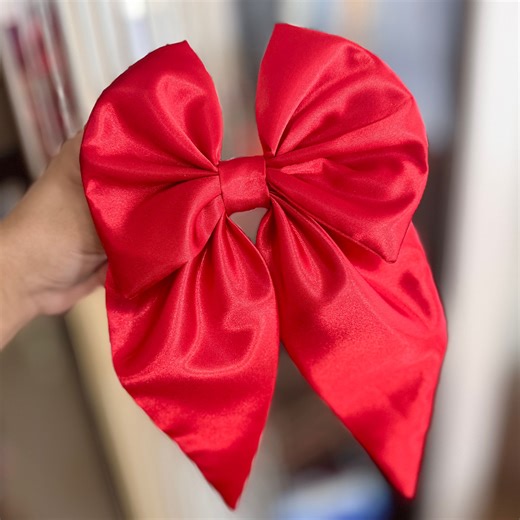 How to make a last trendy hair bow with satin fabric easily ? | Knitting Woman and Embroidery
