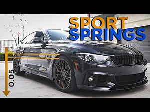 How to Install Sport, Lowering Springs on a BMW 440i B58, F30, F32, F36
