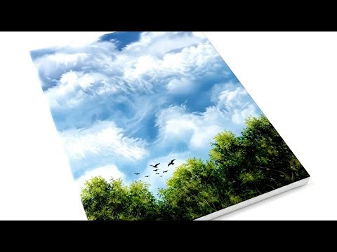 How to Paint Clouds Easy and Fast || Acrylic Painting For Beginners