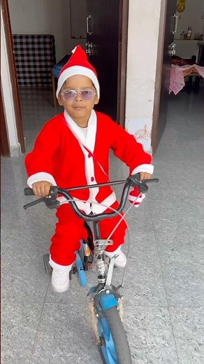 aaj chunnu ko banaya santa clause 🎅#shorts #christmas #geetakhushivlogs