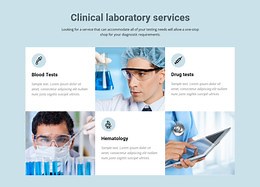 Clinical laboratory services - Html Code Example by Nicepage