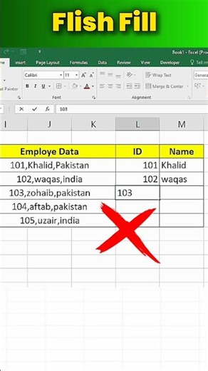 Ctrl + E Power in Excel 🔥 | Excel Shortcuts #shorts #excel #shorcuts