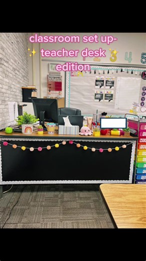 Setting Up My Teacher Desk | Classroom Decor Ideas