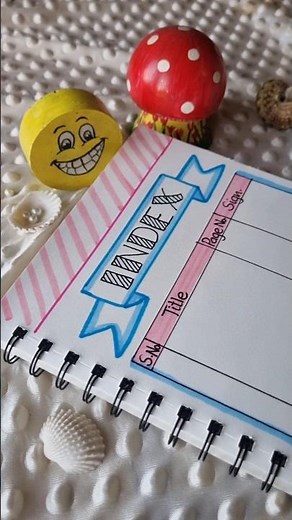 Easy INDEX page design ♥#shorts #designs
