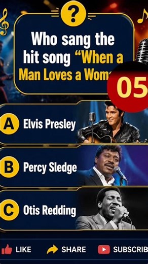 🎵 Music Quiz Challenge | Who Sang “When a Man Loves a Woman”? 🎤 Can You Get It Right?