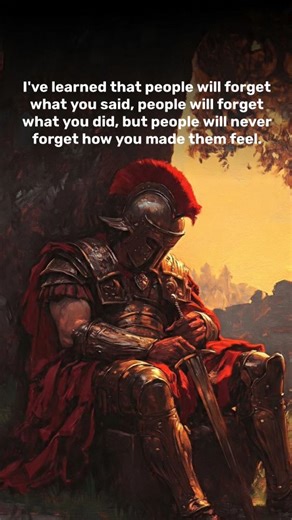 Stoicism | Wisdom | Life Lessons on Instagram: "People won’t remember your words… but they’ll never forget the way their heart reacted to you. I’ve learned something powerful… something life will teach you over and over again. People will forget what you said — even the words you thought mattered most. People will forget what you did — even the sacrifices you made quietly. But one thing they never forget? How you made them feel. The warmth you gave. The comfort you offered. The peace they found