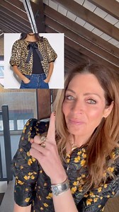 STEAL VS SPREE. The puff sleeves cropped jacket. Mine is the spree version from @essentielantwerp but I have found some similar ish steal versions on the high street. Some of them are called blouses but actually just undo and wear with a little vest and hey presto, you have a jacket! I couldn’t find many print ones bar leopard but I have to say they are EPIC! All links over on stories (PR/ad product) | Does my bum look 40