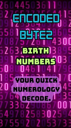 Want to decode all your numbers? #quicktips #byte #numbers #foryou #reels