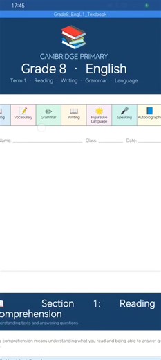 Grade 8 Cambridge Notes English #cambridge #grade8 #notes #cambridgeenglish #cambridgefamily
