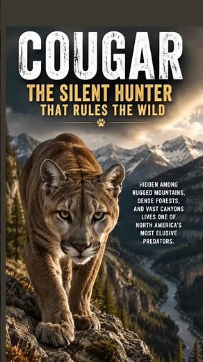 Cougar: The Silent Hunter That Rules the Wild #Cougar #shorts