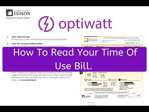SCE Time Of Use Bill: How To Read Your Bill