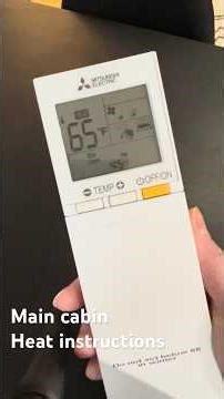 How to adjust the heat using the mini split (the main source of heat).