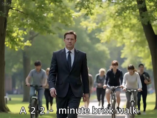 22 minutes of moderate exercise a day研究：每天适度运动22分钟就能抵消久坐带来的负面影响