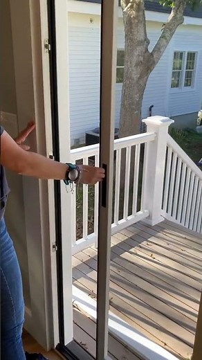 How to operate Marvin patio door and screen with lock hardware