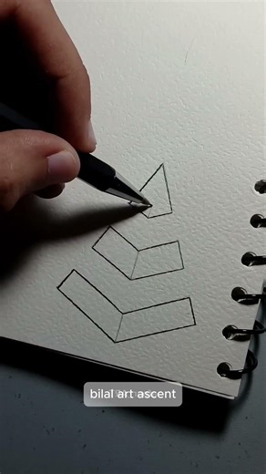 Bored of Drawing? Try This 3D Shape! 🤯 #shortsfeed #drawing #beginnerarttips