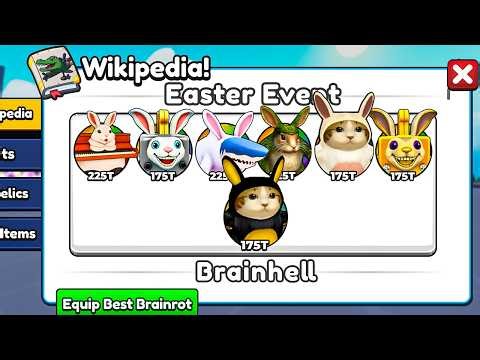 Unlocking EVERY EASTER SECRET In Brainrot Evolution Roblox!