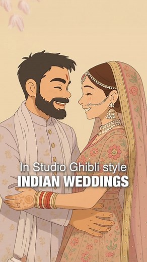 19K views · 140 reactions | Indian weddings in Studio Ghibli style!  | KK Create | Facebook