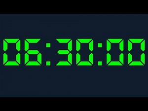 6 hours 30 minutes Timer Digital Countdown Digital