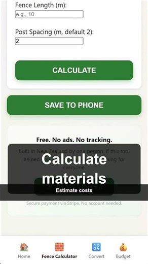 Fence Calc Showcase — Free Online Tool | Kiwi Simple