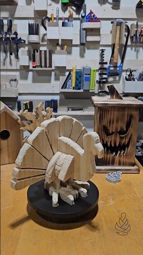 DIY Wood Turkey! 🦃 Thanksgiving!