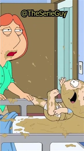 Louis Vomit On Stewie - Family Guy S9 Ep9