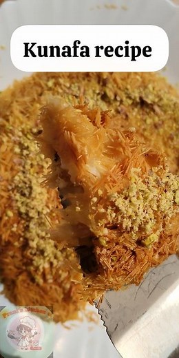 “Crispy outside, cheesy inside 🤍🔥 Homemade Kunafa recipe | Easy Middle Eastern dessert”