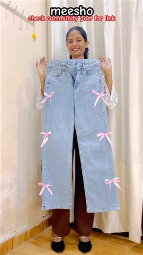 trendy jeans haul #baggyjeans #jeanstops #jeans #westernwear #savanajeans #meeshojeans @Meesho