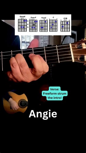 Angie Rolling Stones Guitar Lesson