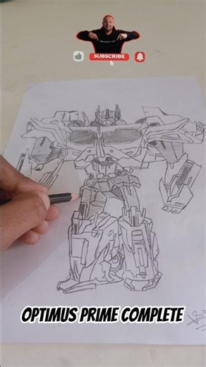 Optimus Prime Robot Full Drawing 🔥 | Watch Till End