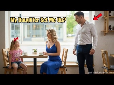 Single dad arrives at a blind date and sees his daughter across – He couldn’t believe what she said
