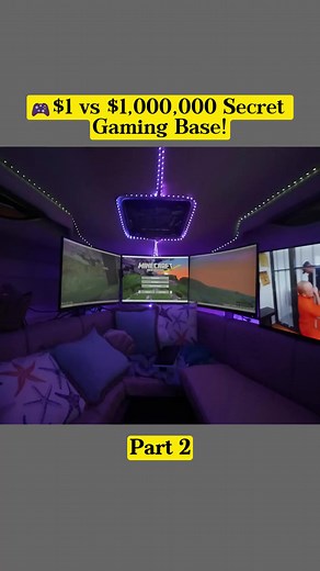 $1 vs $1.000.000 Secret Gaming Room I’ve Built! - Part 2 #challenge #gamer #gamingroom #gamingsetup #build #builder #secretroom #fyp #fypシ #mustwatch