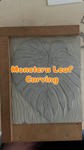 1K views | Carve a monstera leaf block with me.  #printmakersofinstagram #handmade #carvingtimelapse #linoprint #print #lino #carve #timelapse #linocarve #linocarvingprocess #artprocess #processreel #reel #printmaker #handcarved #printer #artist #art #printprocess #smallbusiness #smallbusinessowner #smallartaccount #monstera #leaf #monsteradeliciosavariegata #foliage #plantart #leaves #cheeseplant #monsteraplant | Lotus Root Studio | Facebook