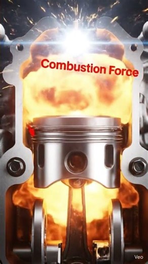 Your car runs on tiny explosions. 🔥⚙️ #AutotechExplained #ICEngine #enginebasics