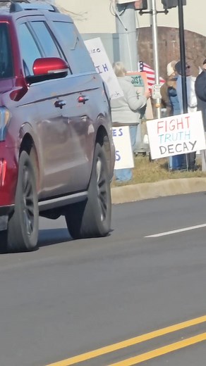 7.1K views · 70 reactions | A group of protesters gathered on the...