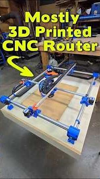 Mostly 3D Printed CNC Machine #shorts #makingstuff #mpcnc