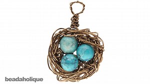 How to Make a Wire Bird's Nest Pendant