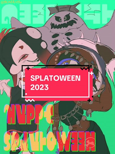 Ahh their Halloween outfits were too good I just had to draw them 😩😩 • • Tags: #splatoon #splatoon3 #splatoonfanart #splatoon3fanart #splatoween #splatoon3splatoween #deepcutsplatoon3 #shiversplatoonfanart #frye #shiver #bigman #halloween