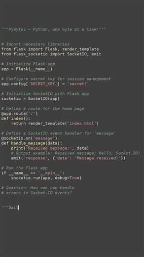 networking with socketio #python #showcase