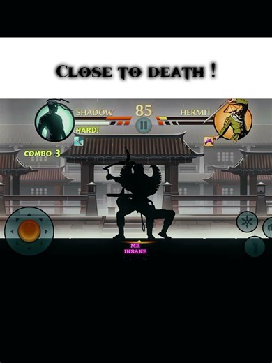 Close To death ☠️💀🥶 #shadowfight2 #edit #youtubeshorts #gaming