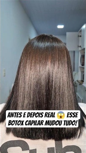 ANTES e DEPOIS REAL 😱 #cabelo #botoxcapilar #antesedepois #cabeloliso #beautiful #foreverliss #fly