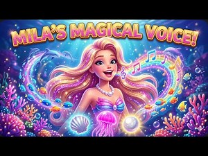 MERMAID MILA LOST HER VOICE! Can She Find the 3 Magic Treasures? Magical Kids Story #FairyTale 2026