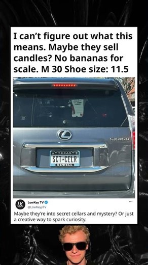 Mystery License Plate Decoded?