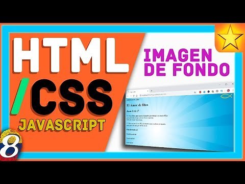▶ Cómo poner una IMAGEN DE FONDO 🖼️ en una Página Web【HTML / CSS / JAVASCRIPT】