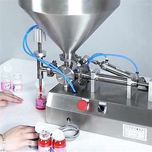 Horizontal semi automatic single head paste filling machine